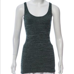Prada Heather Sleeveless Top Green